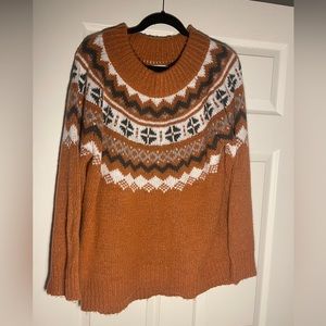 Aerie Orange knit Sweater (L)